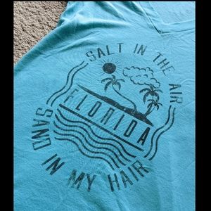 🌞 Florida: Salt in the Air - Sand in My Hair V-Neck T-shirt
